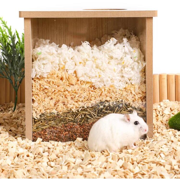 倉鼠挖掘盒 蜜袋鼯挖掘盒子 造景玩具 籠子解悶專用 打洞避窩 房子 用品大全