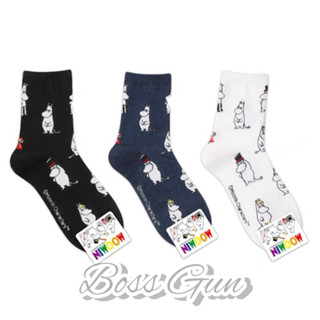 🔫老闆撿到槍🔫正韓100% 嚕嚕米 Moomin 長襪 韓國襪子 卡通圖案 熱門卡通圖案