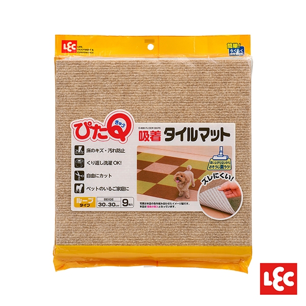 【草】【日本LEC】2種規格顏色可選 吸附水洗地墊 棕色、米色 地板貼、巧拼、地毯、防噪音、止滑墊、踏墊
