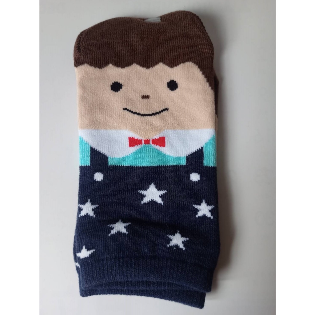 台灣製 人物造型踝襪-男 短襪 襪子 男襪