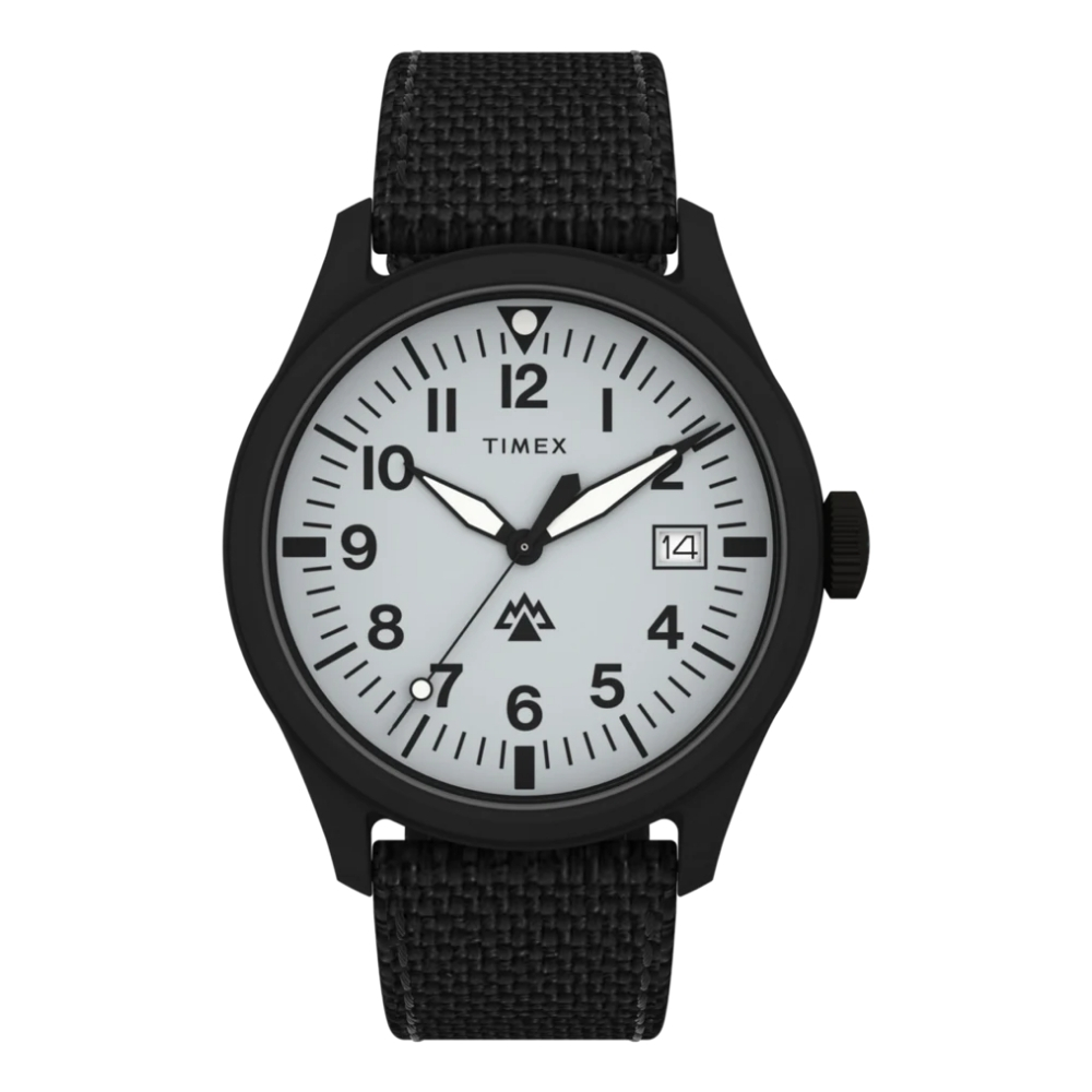【TIMEX】天美時 遠征系列  42毫米環保再生 輕量戶外手錶 (白x黑TXTW2W34700)
