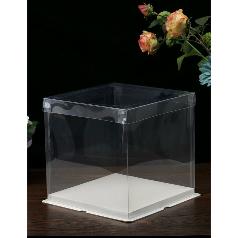 (快速出貨) 6吋 單層 透明蛋糕盒 塑膠蛋糕盒 生日蛋糕盒 透明盒 包裝盒 禮物盒 韓式包裝  西點包裝盒 蛋糕盒