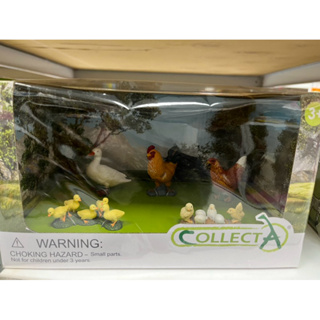 動物模型 CollectA 家禽禮盒 雞 鴨 套裝/恐龍/企鵝/熊貓（單售）