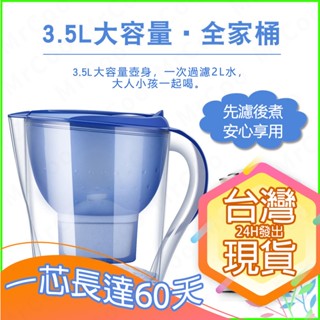 台灣現貨➕24出貨🚀 德國同款水壺 淨水器 除垢 除氯 濾水壺 活性炭濾水器 淨水壺 過濾壺 適用brita