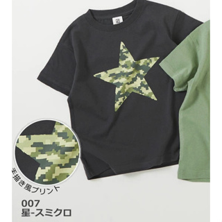 日本🇯🇵購入 デビラボ devirock 童裝 上衣 Tshirt T恤 130cm 現貨 mic 黑底星星上衣