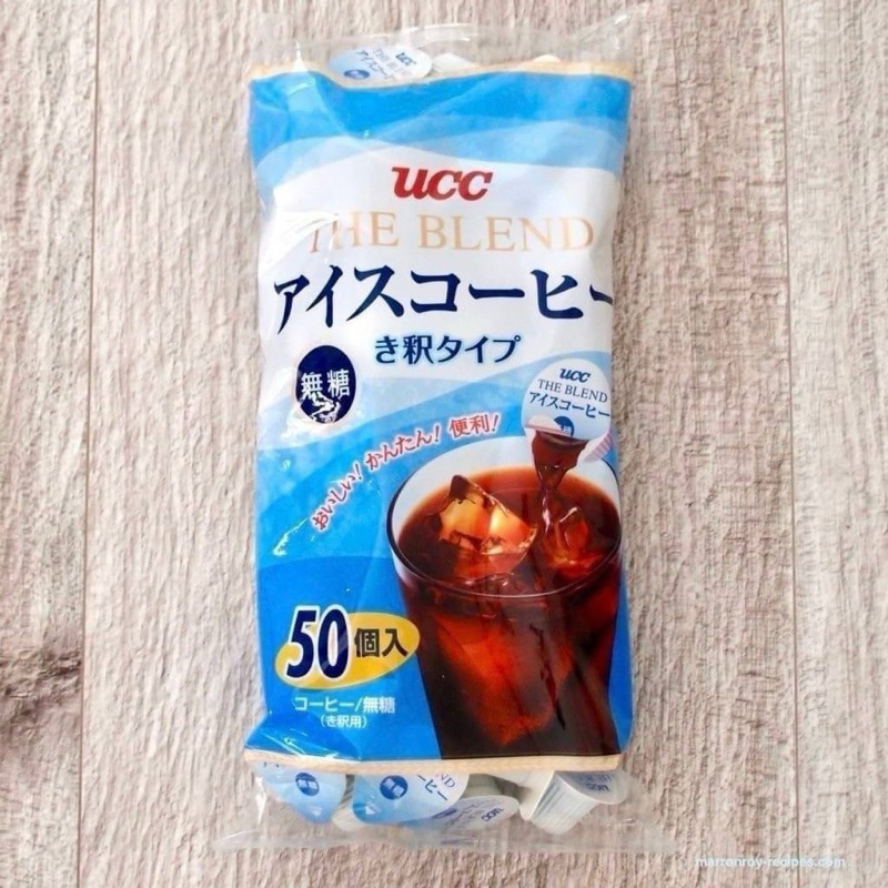 日本UCC限定冷泡黑咖啡無糖膠囊球18g*50入