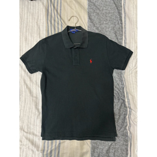 Polo Ralph Lauren 黑色 紅色小馬logo短袖polo衫