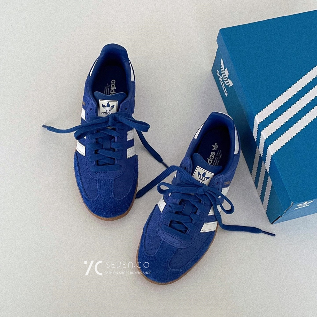 7C-Adidas Originals Samba Og 寶藍 藍白 藍 德訓鞋  HP7901