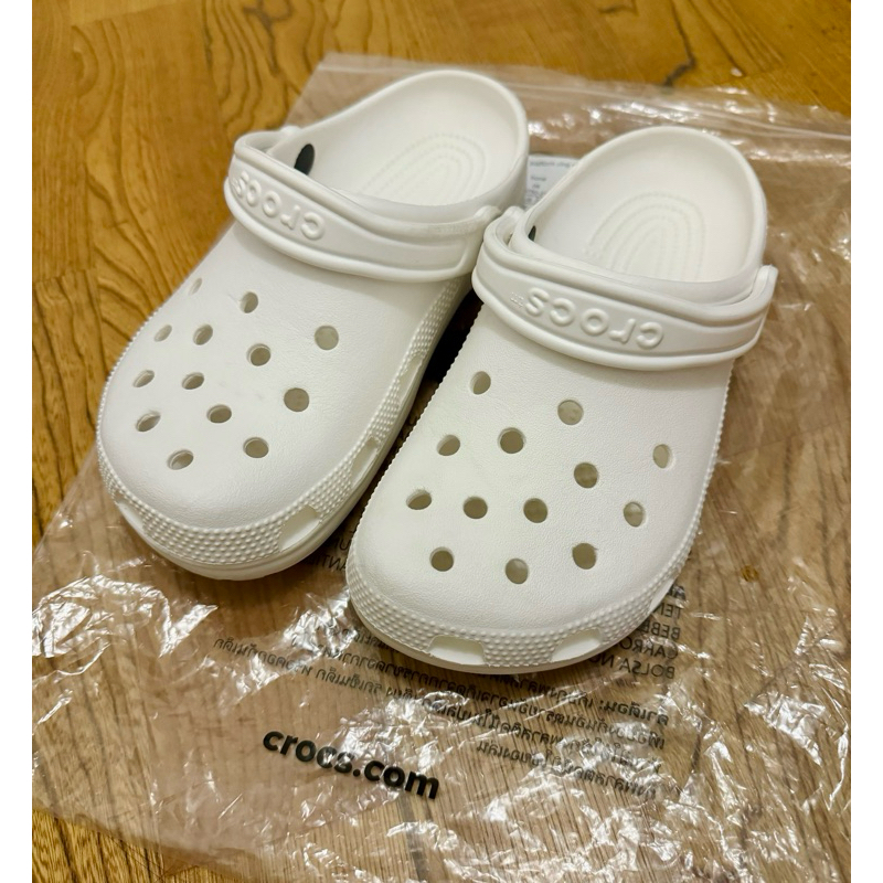 Crocs門市購入卡駱馳 (中性鞋) 現貨 經典克駱格-10001-100  （白色）