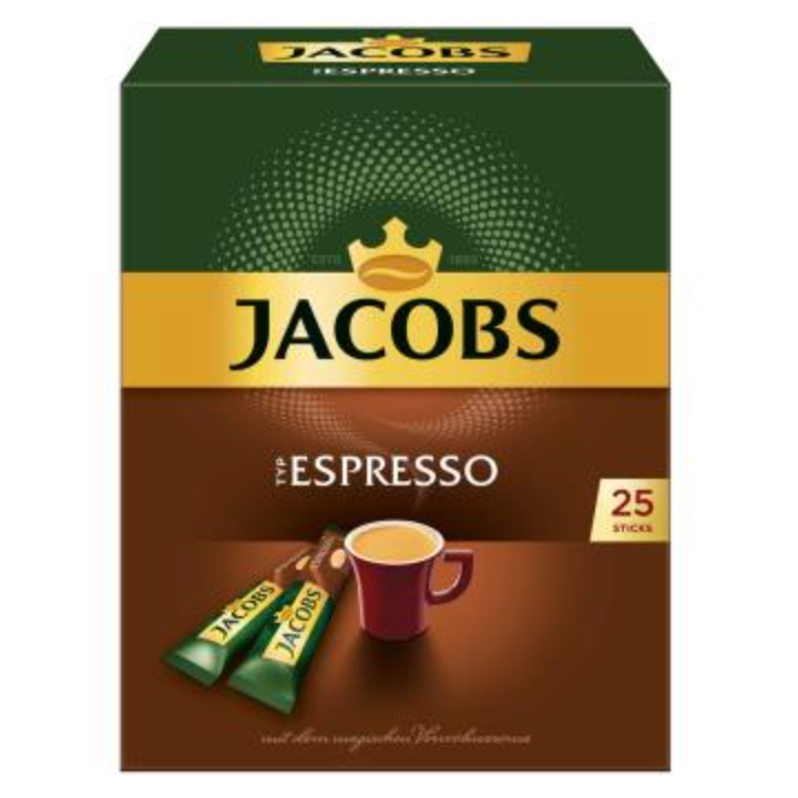 德國Jacobs 義式濃縮咖啡 espresso 無糖黑咖啡 25 入. 隨身包