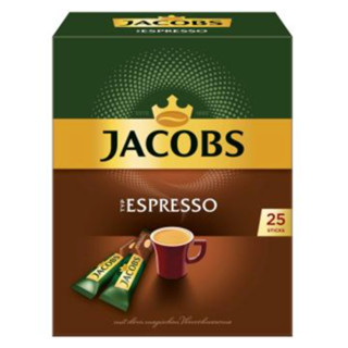 德國Jacobs 義式濃縮咖啡 espresso 無糖黑咖啡 25 入. 隨身包. 特價