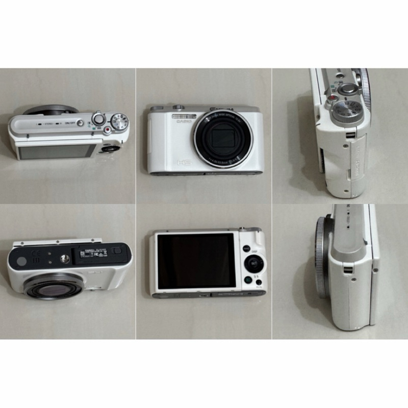 Casio ZR1500白色 9.9成新 翻轉相機 自拍相機 美顏相機