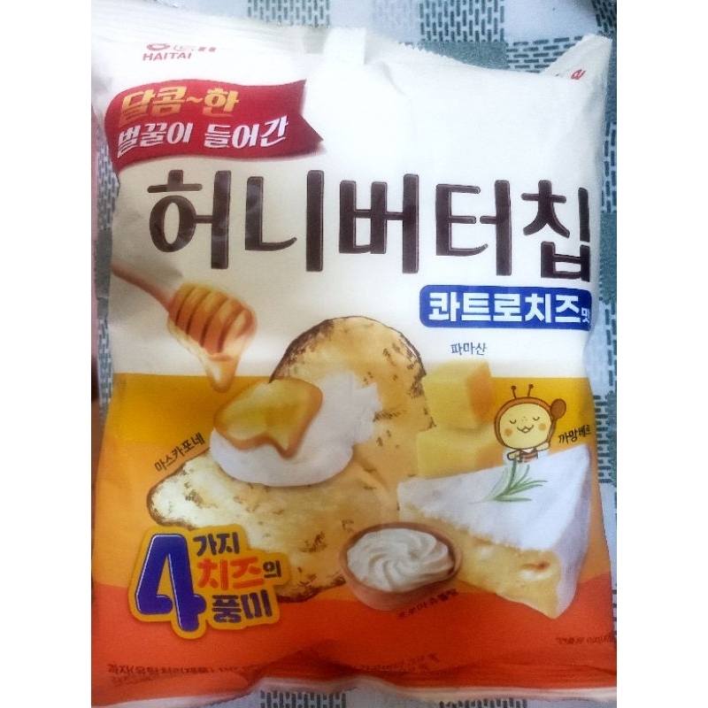 calbee 卡樂比 蜂蜜奶油洋芋片 [起司口味] 少量 限量 特大包裝 {110g) 韓國境內版