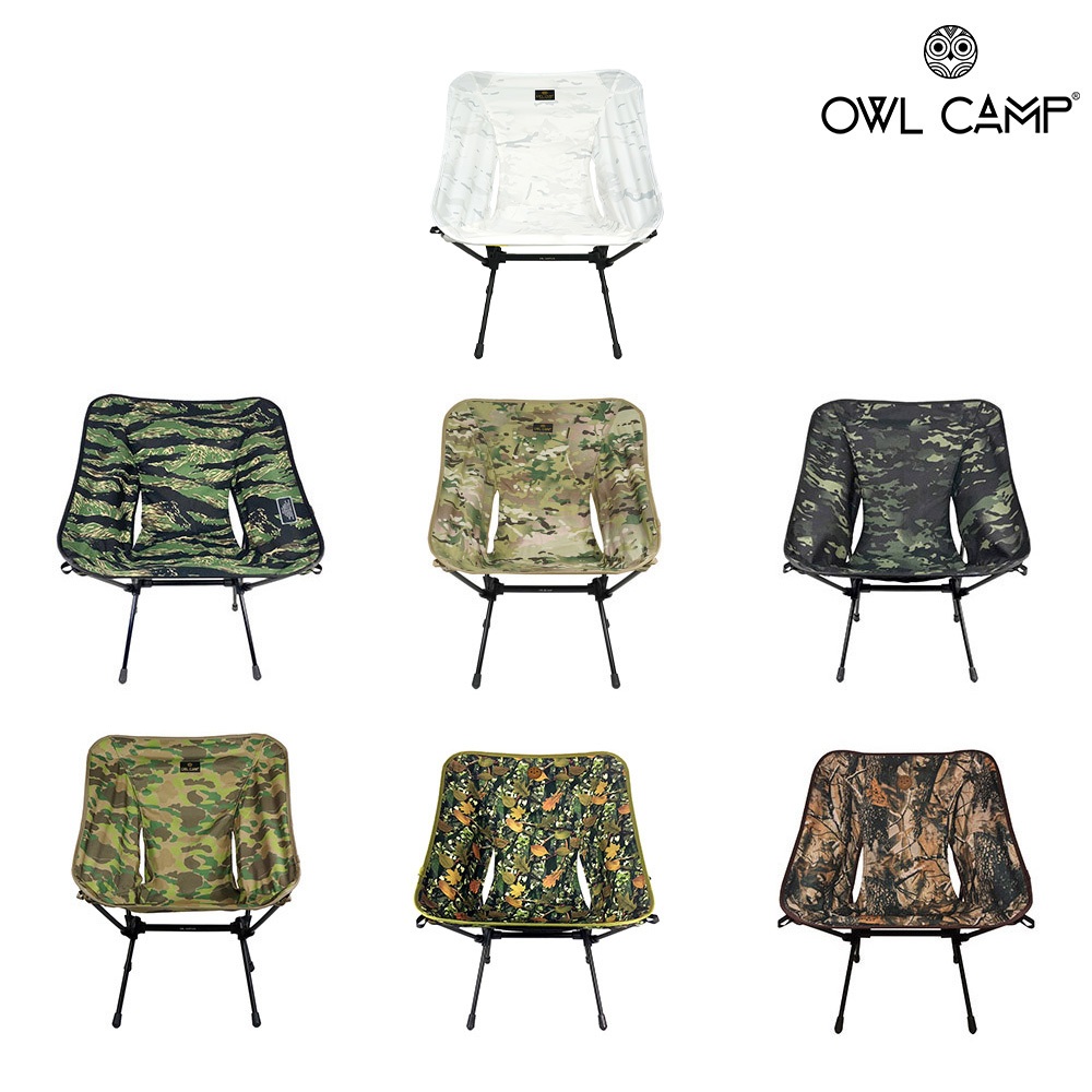【OWL CAMP】標準椅 迷彩系列 (共7色)『ABC Camping』露營椅 折疊椅 摺疊椅 戶外椅 椅子