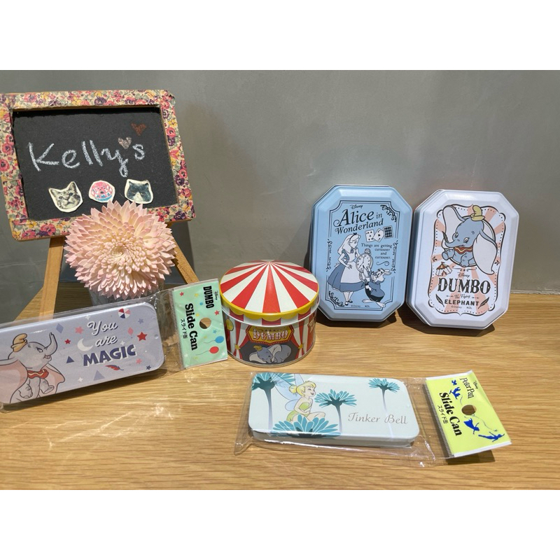 🦖現貨🦖日本直送 迪士尼 小鐵盒 愛麗絲 小飛象 維尼