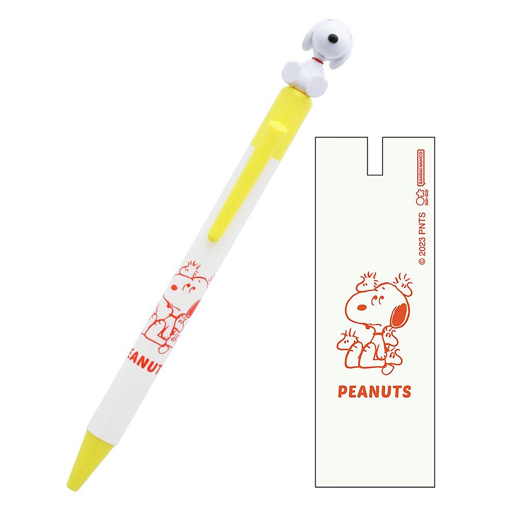 sun-star 日本製 Snoopy 史努比 側壓式公仔自動鉛筆 0.5mm 史努比 坐姿 UA72988