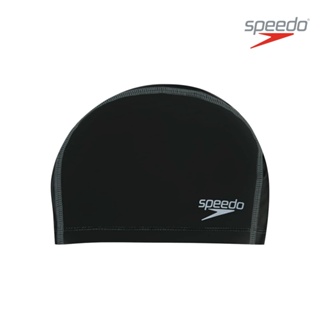 泳帽 Speedo 成人合成泳帽 Pace Long Hair 黑 SD8128060001 素色泳帽 合成泳帽 泳具