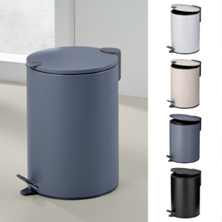 台灣現貨 德國《KELA》Mats腳踏式垃圾桶3L~5L (煙燻藍/象牙白/黑/白) | 回收桶 廚餘桶 緩降式踩踏桶
