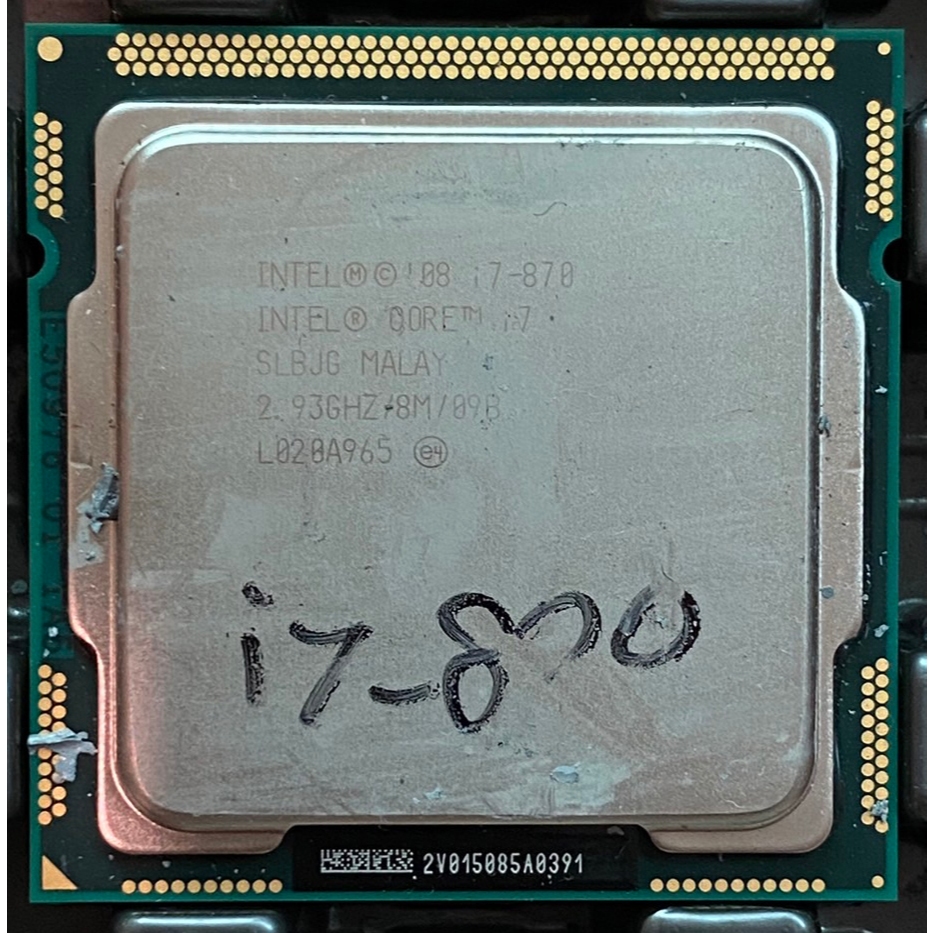 Intel I7-870 2.93/ 8M 4C8T CPU 1156 模擬八核處理器 H55 H57 P55 可支援