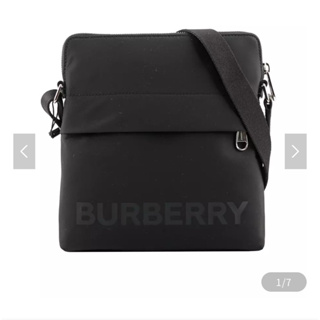 Burberry/ Neo 前拉鍊口袋尼龍小型斜背包 全新