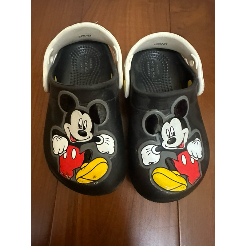 二手Mickey兒童crocs鞋（8號）（有穿過痕跡，介意勿下標）