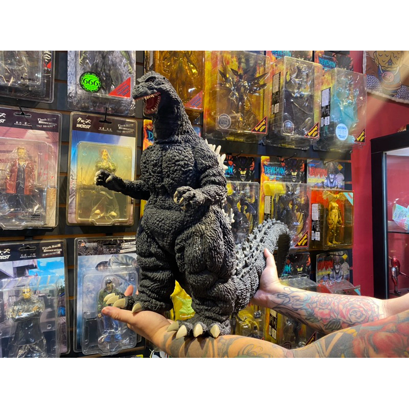 *午夜花豹.MNLD*TokyoMarui RC 1/100 皮套遙控玩具公仔 1994年哥吉拉Godzilla
