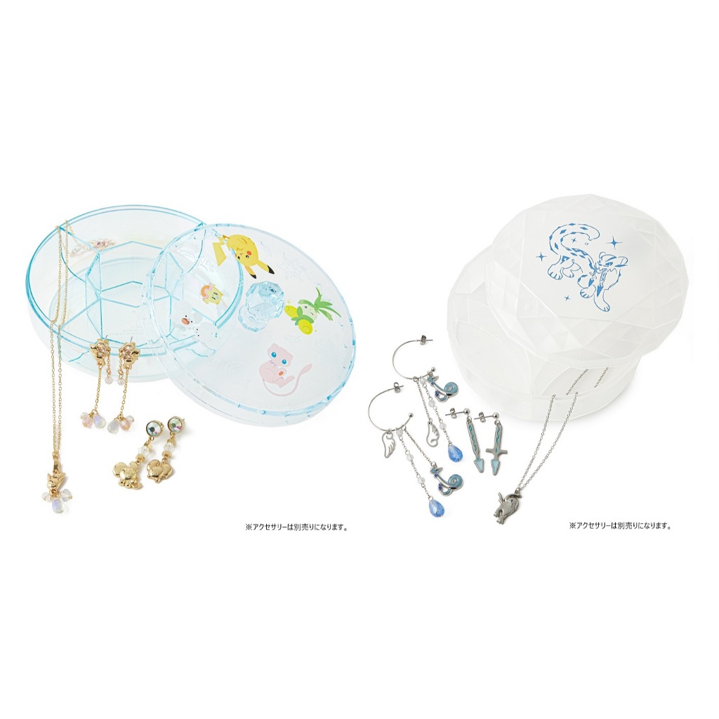 代購 正版 寶可夢 寶可夢中心 飾品 皮卡丘 哈克龍 夢幻 一對鼠 古劍豹 阿勃梭魯 耳環 耳針 耳夾 項鍊 飾品盒