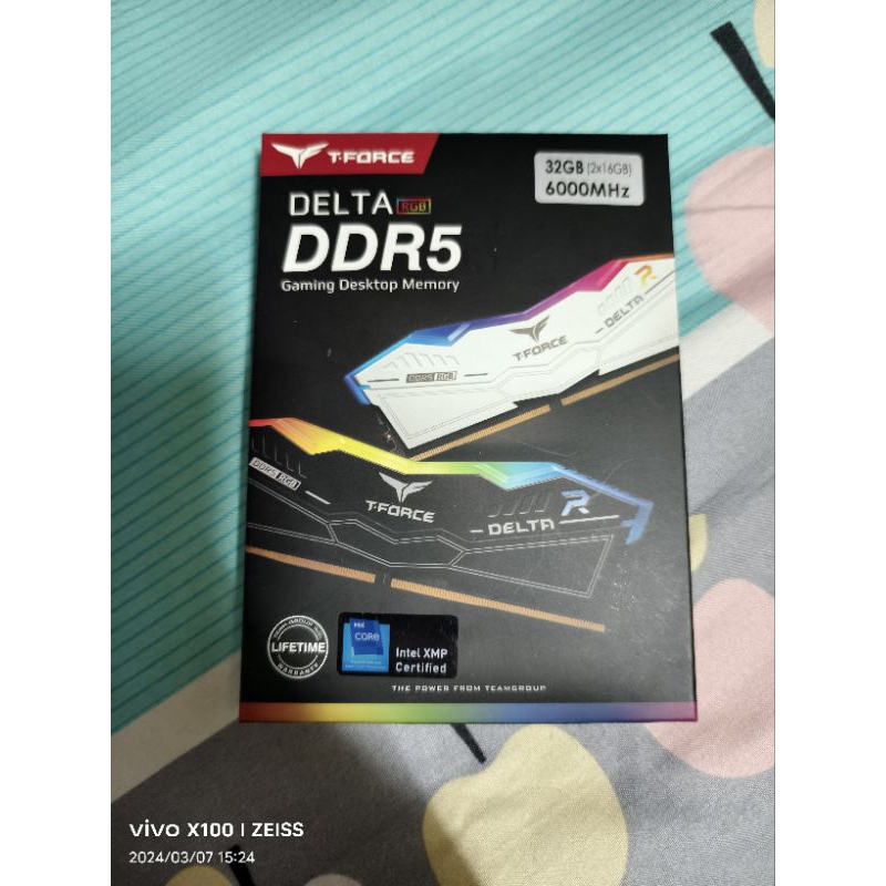 十銓 teamgroup Delta DDR5 6000 ARGB 16G x2 白色 非 6400 7200 6600