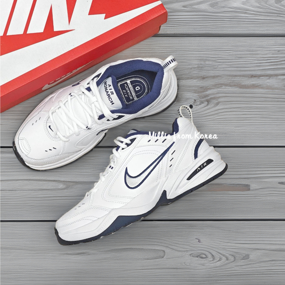 【米莉】折扣館 Nike Air Monarch IV 4 白 藍銀 復古 老爹鞋 白紅 深藍 415445-102