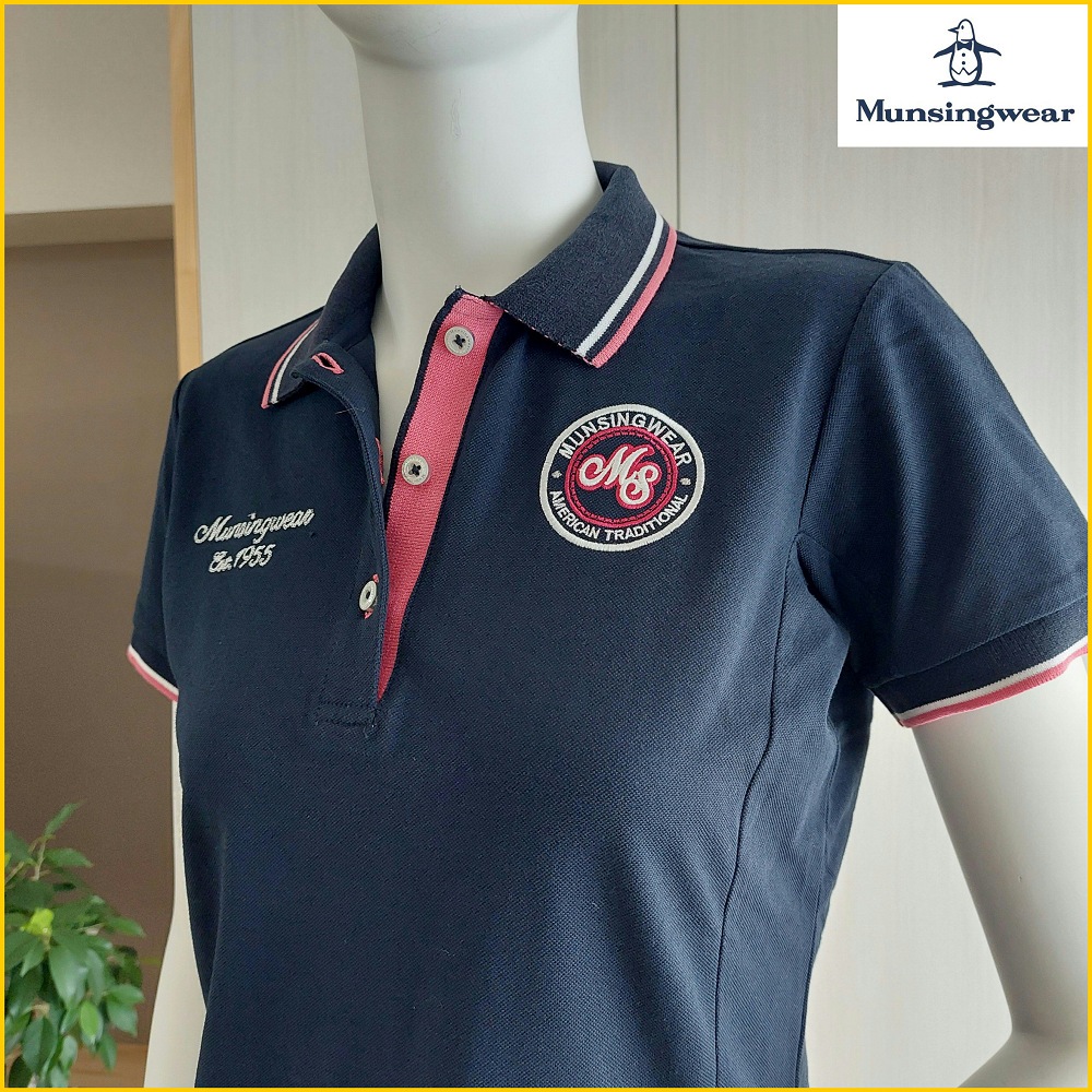 🇯🇵日本二手衣✈️企鵝 排汗衫 短袖POLO【女M】Munsingwear 企鵝牌 POLO衫 企鵝 女裝 A1685M