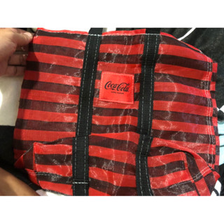 二手 未使用 Coca Cola Zero 可口可樂 可樂 中型 茄芷袋 早期 菜袋 手提袋 臺灣lv