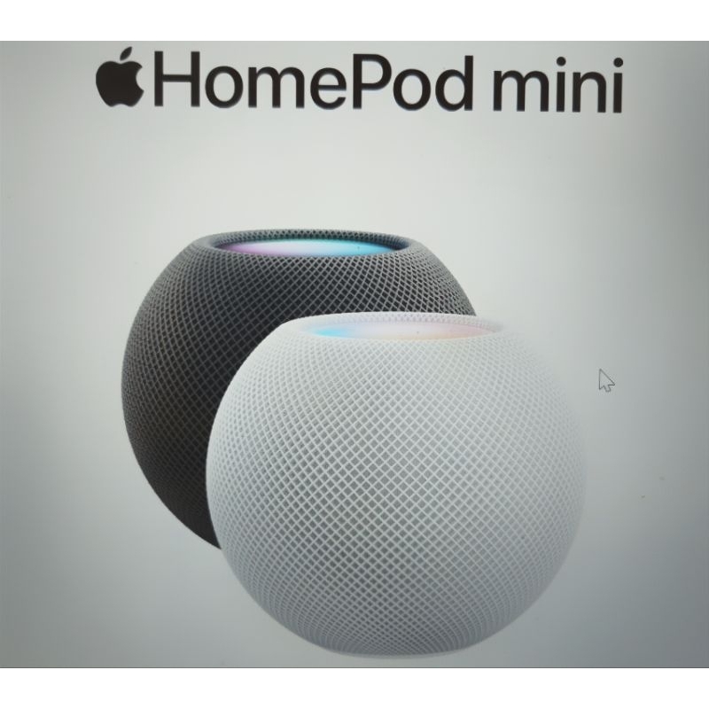 全新Apple HomePod mini 黑色跟白色兩個一起買有優惠喔 雙北（捷運站點都可以面交，省運費。）