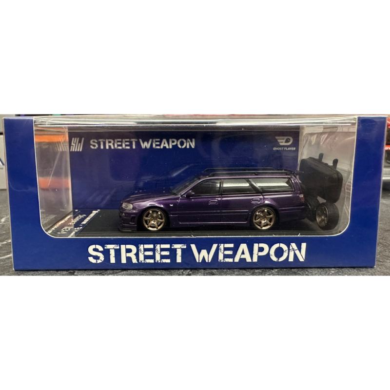 Street Weapon Nissan 日產 Stagea GTR GT-R R34 Wagon 紫色 模型車 模型