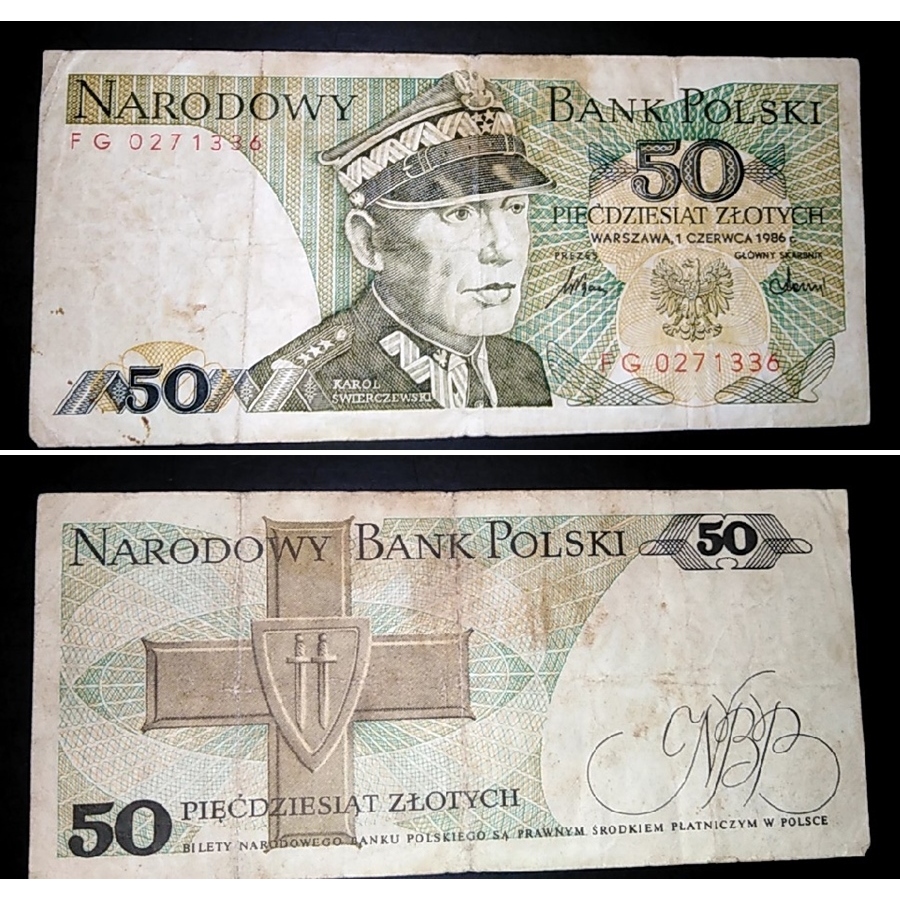 💎 波蘭紙鈔 50-ZT POLAND NARODOWY 各國錢弊紙鈔 隨便賣 |+1 小販部|特價 現貨