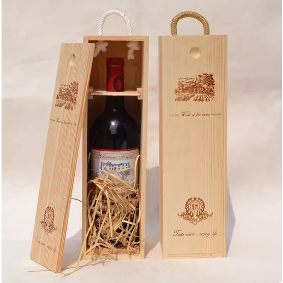 紅酒箱 紅酒木箱 紅酒木盒 紅酒盒 紅酒包裝盒 酒盒單只紅酒盒木盒裝葡萄酒禮盒包裝盒 通用紅酒盒子木質酒盒