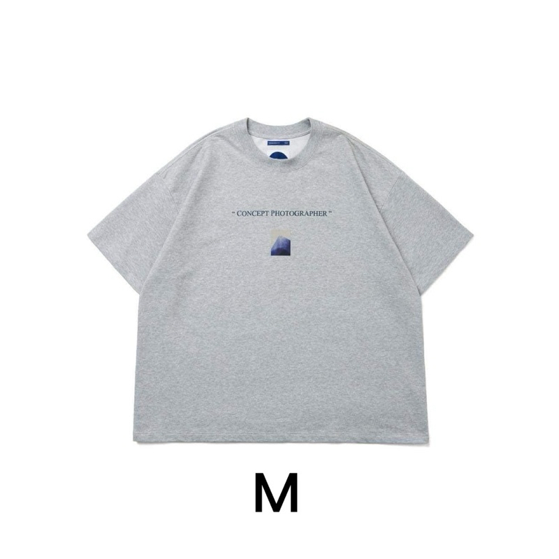 melsign Tue. Concept Photographer Tee cement 灰色 短踢M