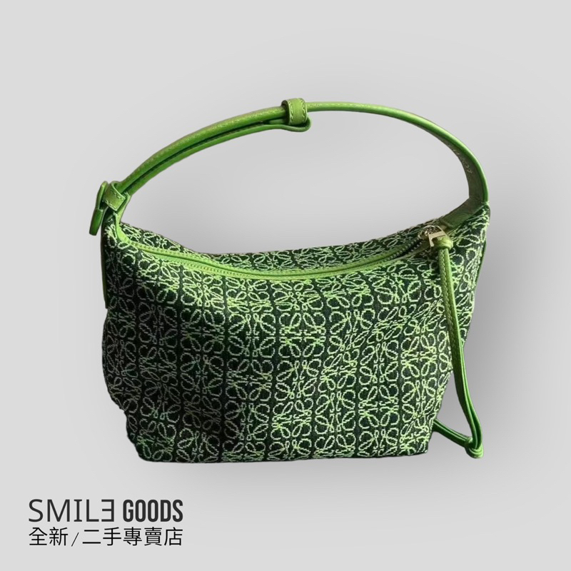 [SMILE] Loewe Cubi angram 綠色帆布飯盒包 單肩包