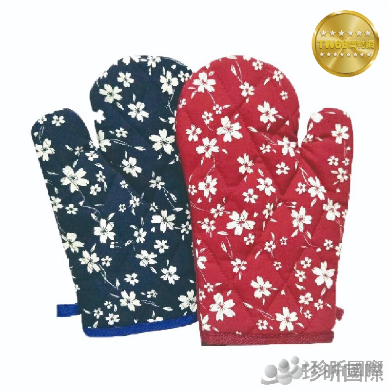 台灣製 貴族防熱手套 1雙入 花色隨機出貨 約25cmx16cm【TW68】