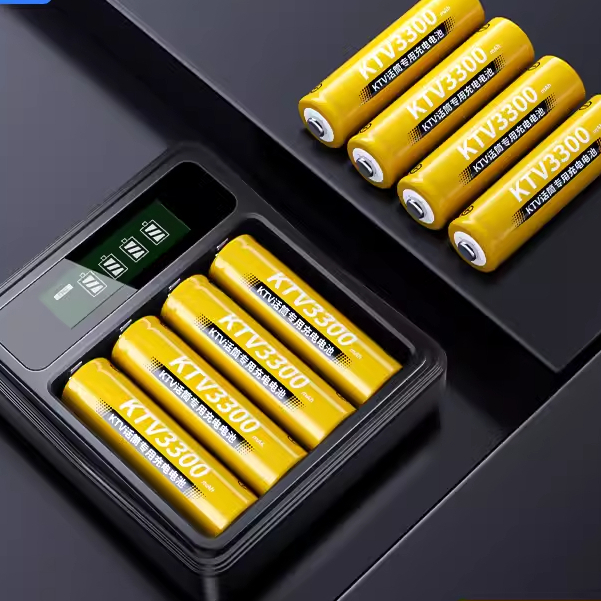 倍量電池 液晶充電器 大容量充電電池 KTV麥克風專用 低自放電