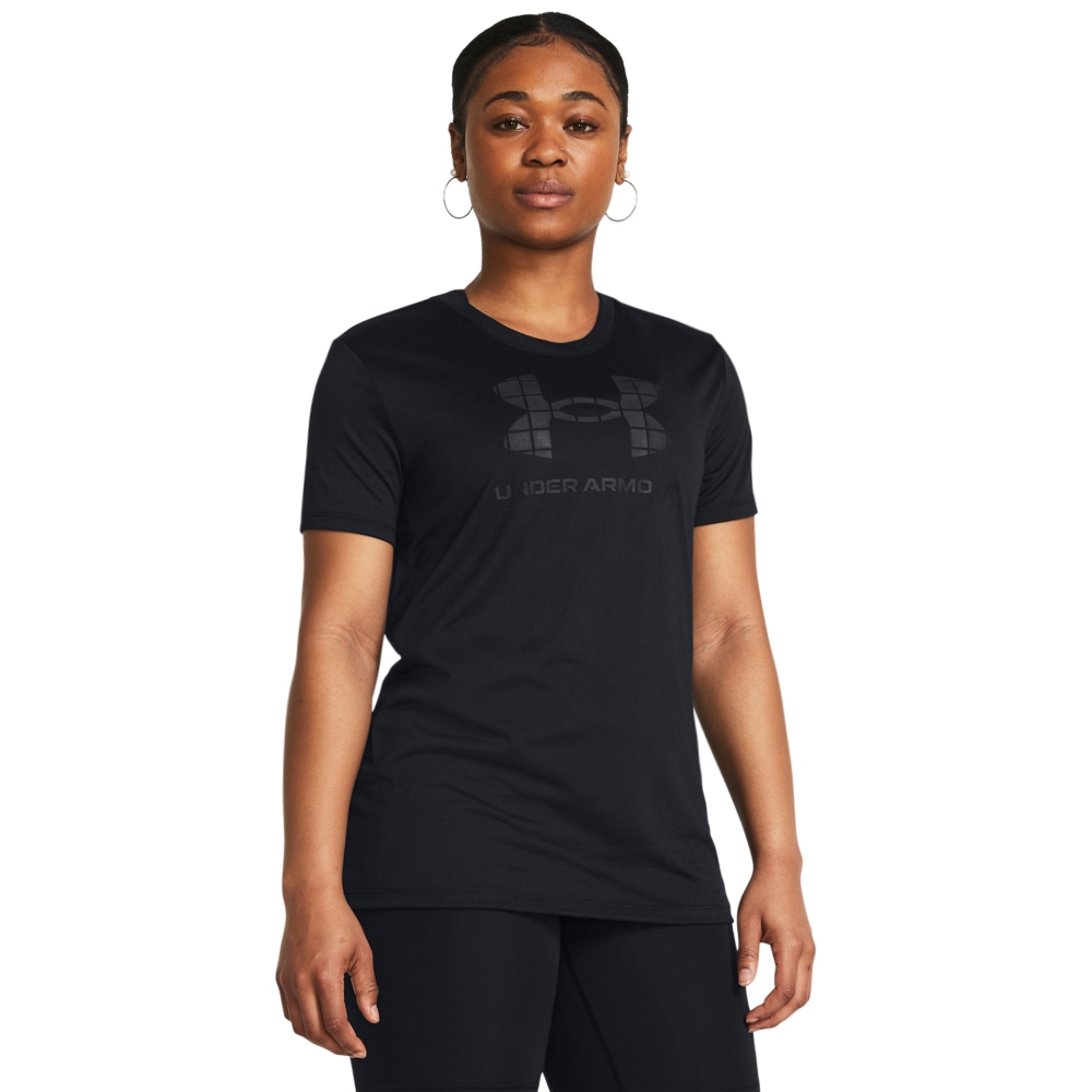 【UNDER ARMOUR】女 Tech Logo 短袖T-Shirt_1383091-001