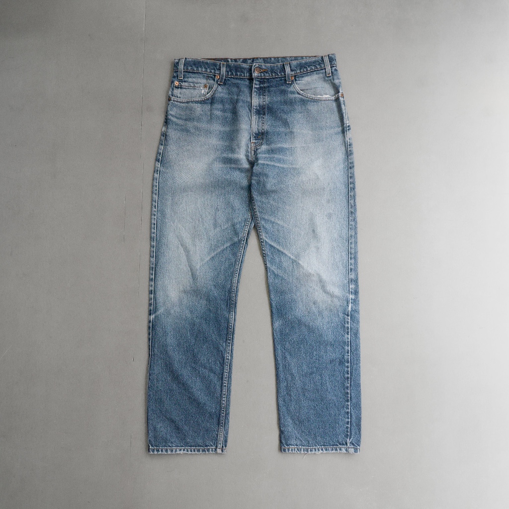 《白木11》 VINTAGE LEVIS 505 DENIM 美國 藍色 刷色 直筒 牛仔 丹寧 長褲