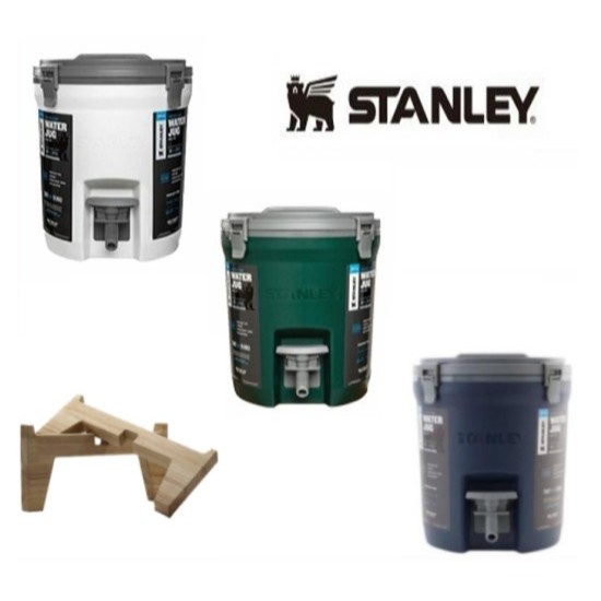 【贈原木支架】STANLEY  史丹利  露營冰桶 水桶 冷飲桶  冒險系列7.5L 保溫保冰 Water Jug