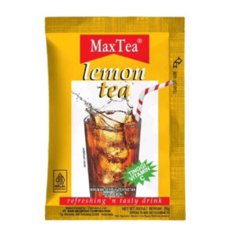 MAXTEA 檸檬風味茶粉包LEMON TEH SACHET