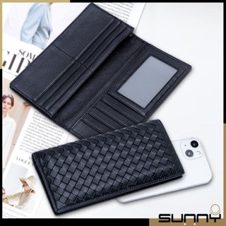 【SUNNY】 真皮羊皮編織長夾 對折長夾 真皮皮夾 錢包 手拿包 零錢袋 證件信用卡夾 卡包 BV同款 小香風 包包