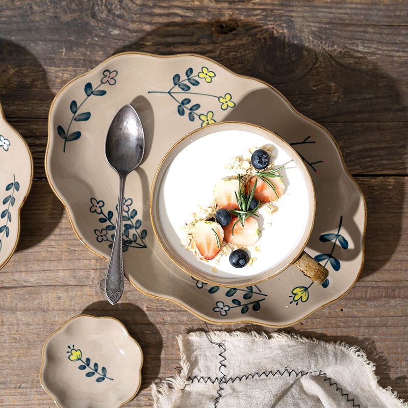 ❤川島❤ 日式陶瓷餐盤 復古餐具 飯碗 餐盤 點心盤 面碗 魚盤 湯盤 圓盤 湯碗 沙拉碗 早餐盤 陶瓷餐盤