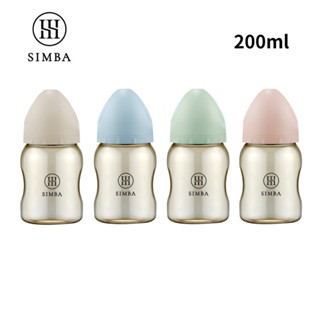 小獅王辛巴 Simba 蘊蜜鉑金PPSU寬口防脹氣奶瓶-200ml（圓孔）初生嬰兒（五個顏色）