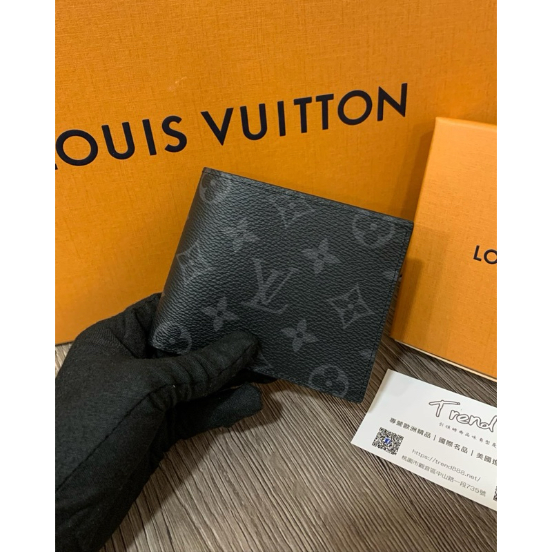Trend國際精品✨Louis Vuitton LV 經典男士短夾 黑灰印花 八卡/零錢袋 M62545 M62294