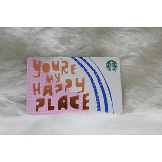 星巴克 STARBUCKS 美國 2017 YOU RE MY HAPPY PLACE 紙卡 星巴克卡 隨行卡 儲值卡
