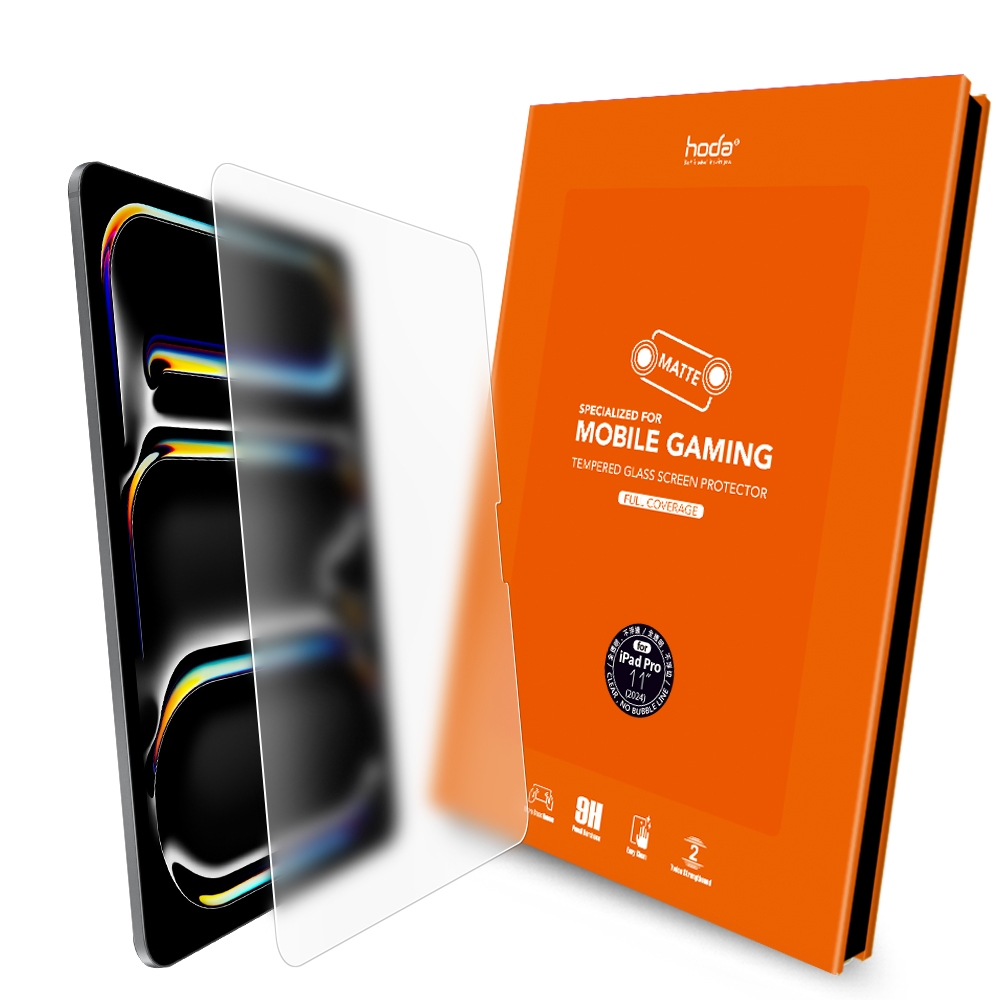 hoda iPad Pro 11吋 / 13吋 (2024) 電競磨砂玻璃保護貼