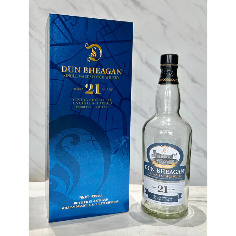 🇬🇧唐堡 21 年單一麥芽蘇格蘭威士忌 0.7L「空酒瓶+空盒」